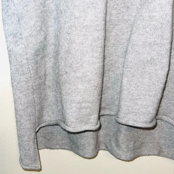 Bar III Light Gray Tie Bell Sleeve Tight Knit Sweater Large Women’s - Picture 6 of 11